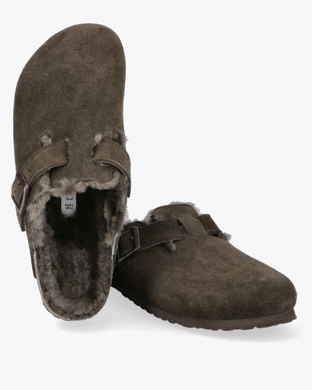 Arizona Shearling Clog in montone