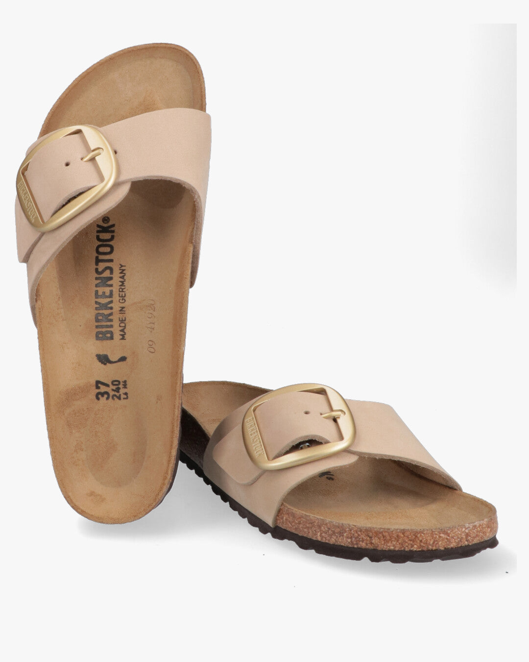 Madrid Big Buckle Nubuck Leather