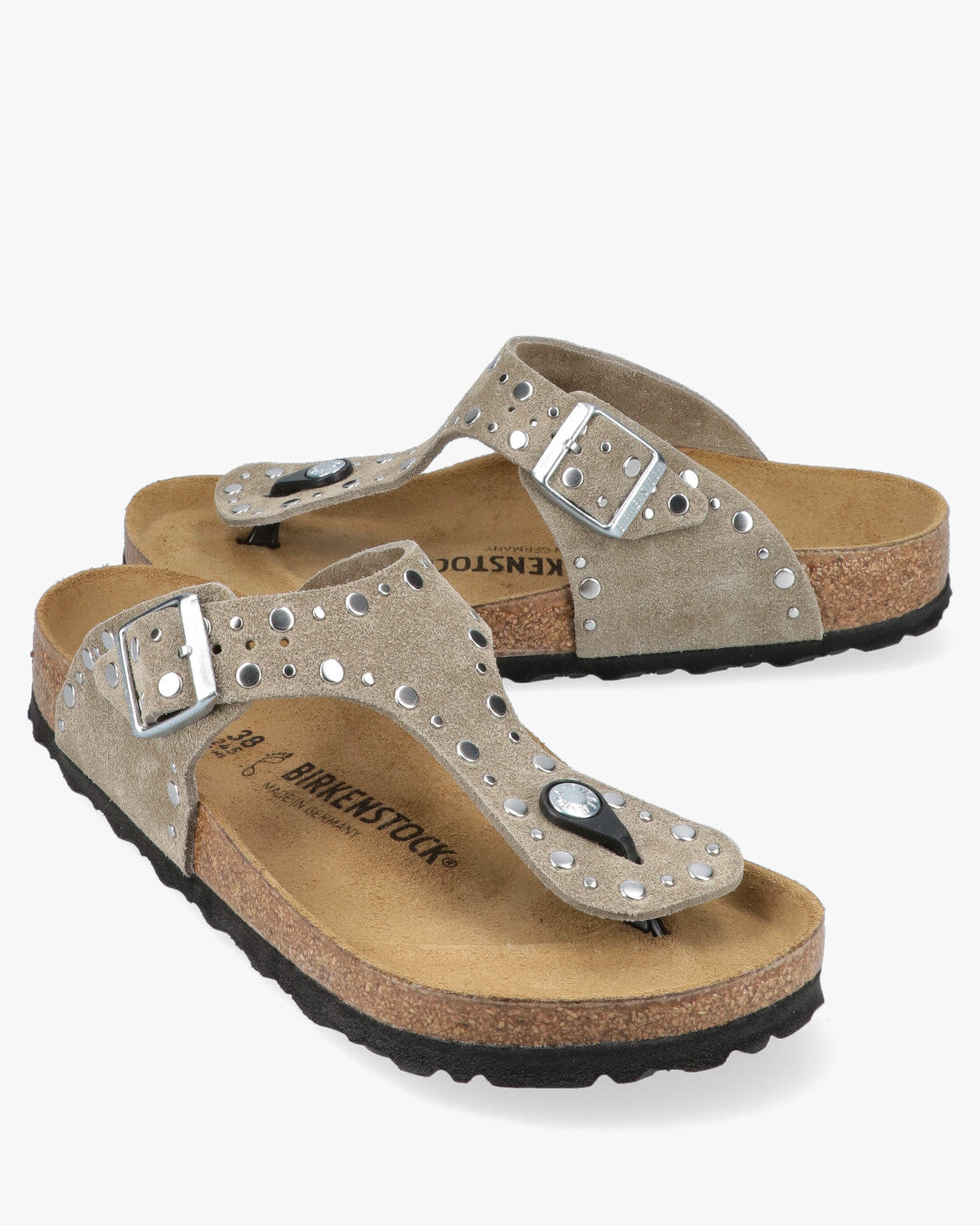 Gizeh Rivet Suede Lea Infradito