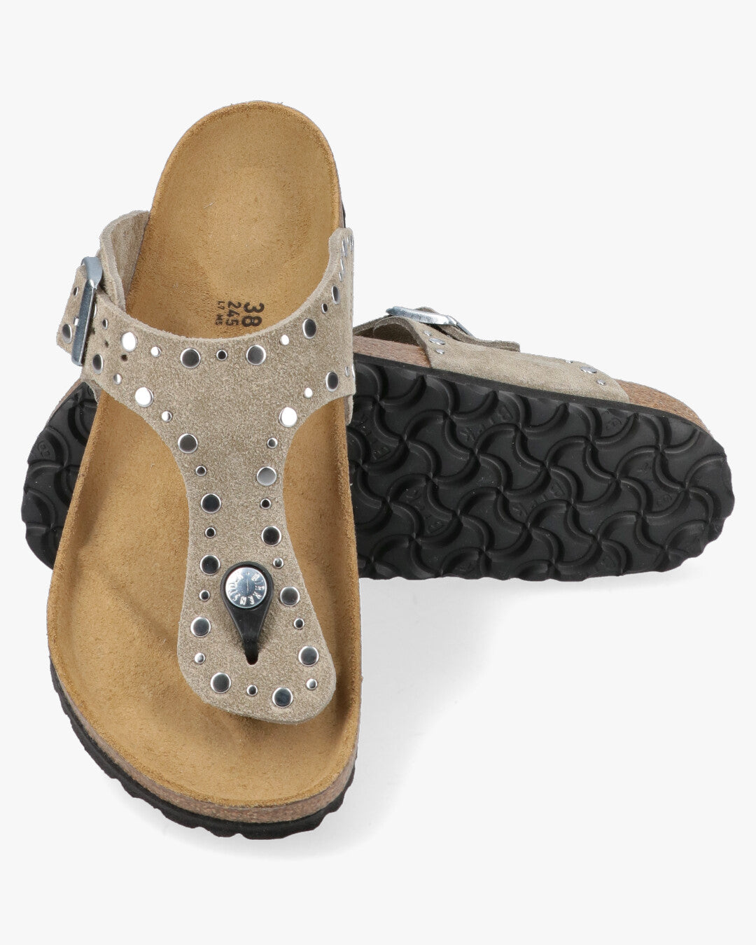 Gizeh Rivet Suede Lea Infradito
