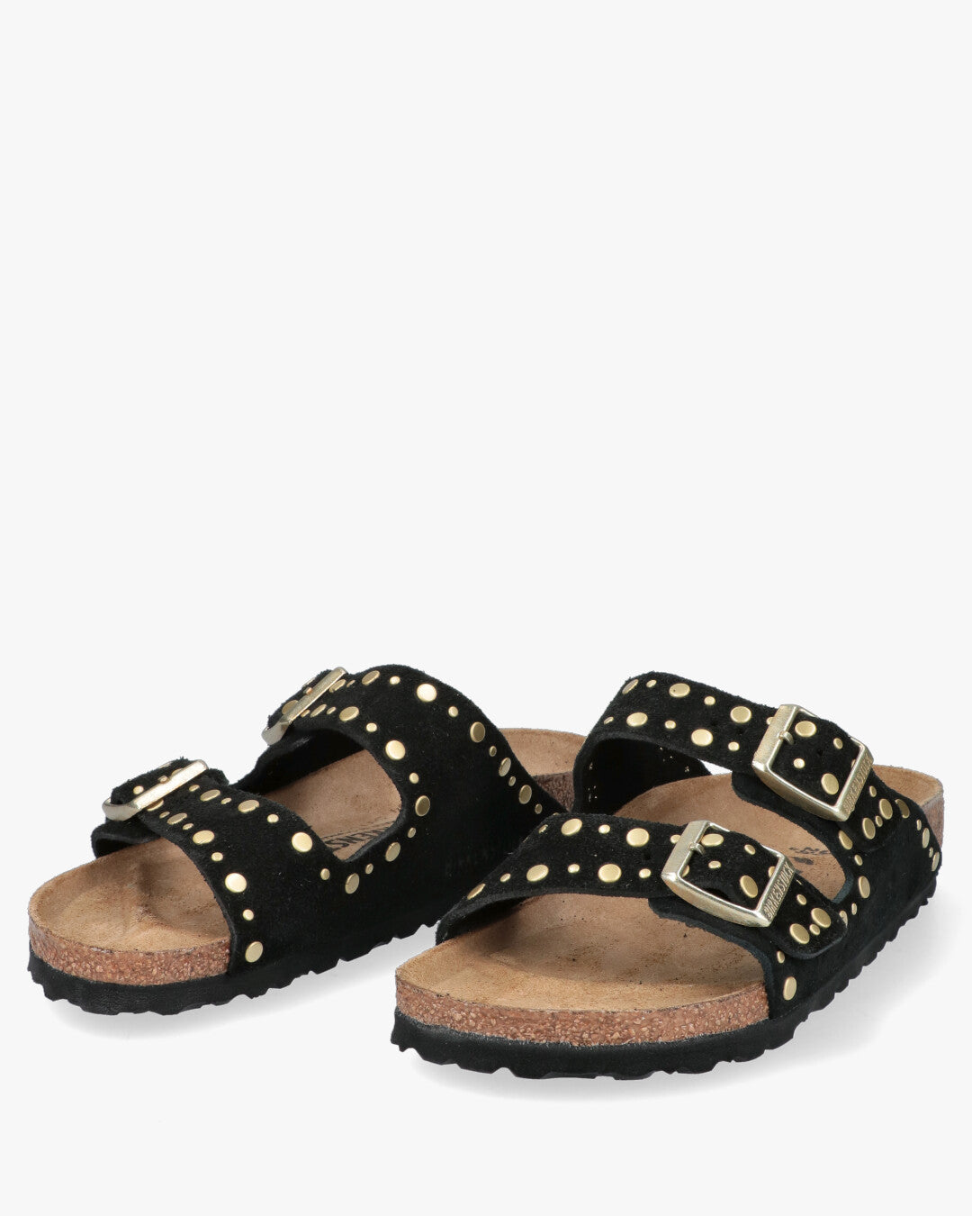Arizona Rivet Suede Lea Ciabatte Doppia Fascia