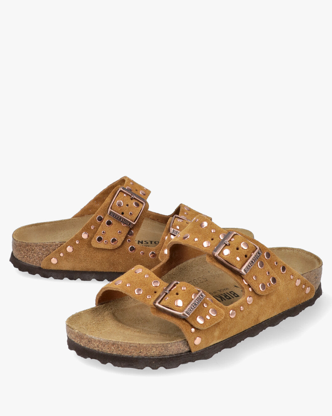 Arizona Rivet Suede Lea Ciabatte Doppia Fascia