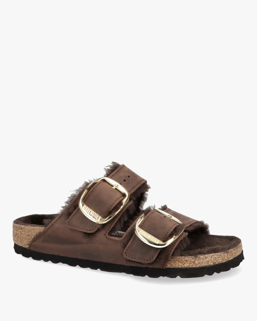 Arizona Big Buckle Shearling Ciabatte Doppia Fascia