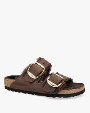 Arizona Big Buckle Shearling Ciabatte Doppia Fascia
