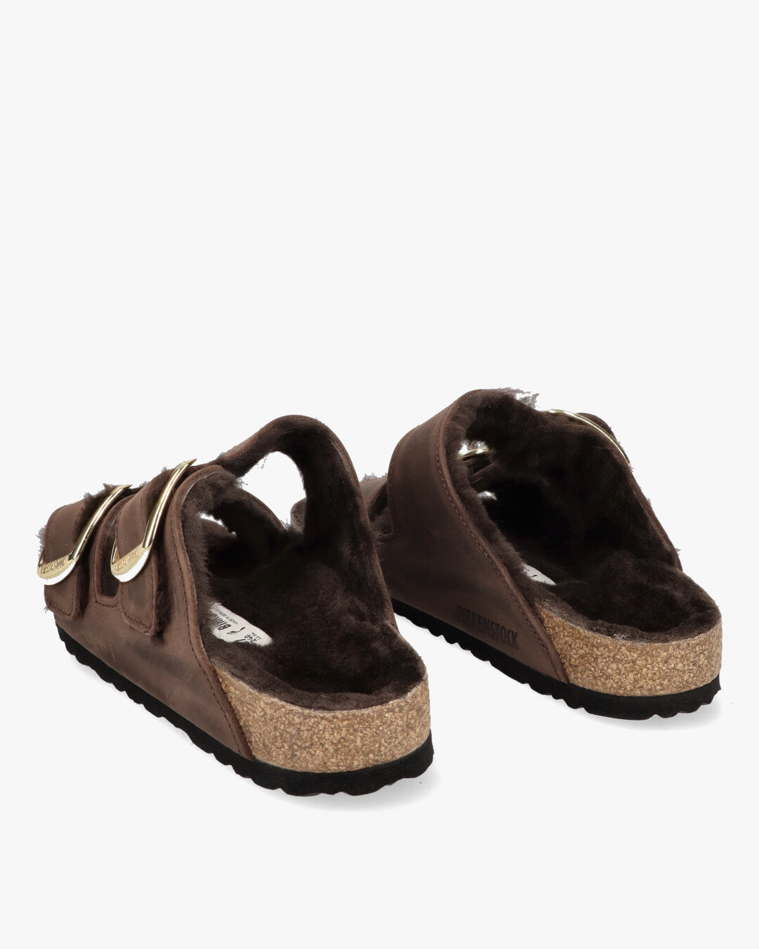 Arizona Big Buckle Shearling Ciabatte Doppia Fascia