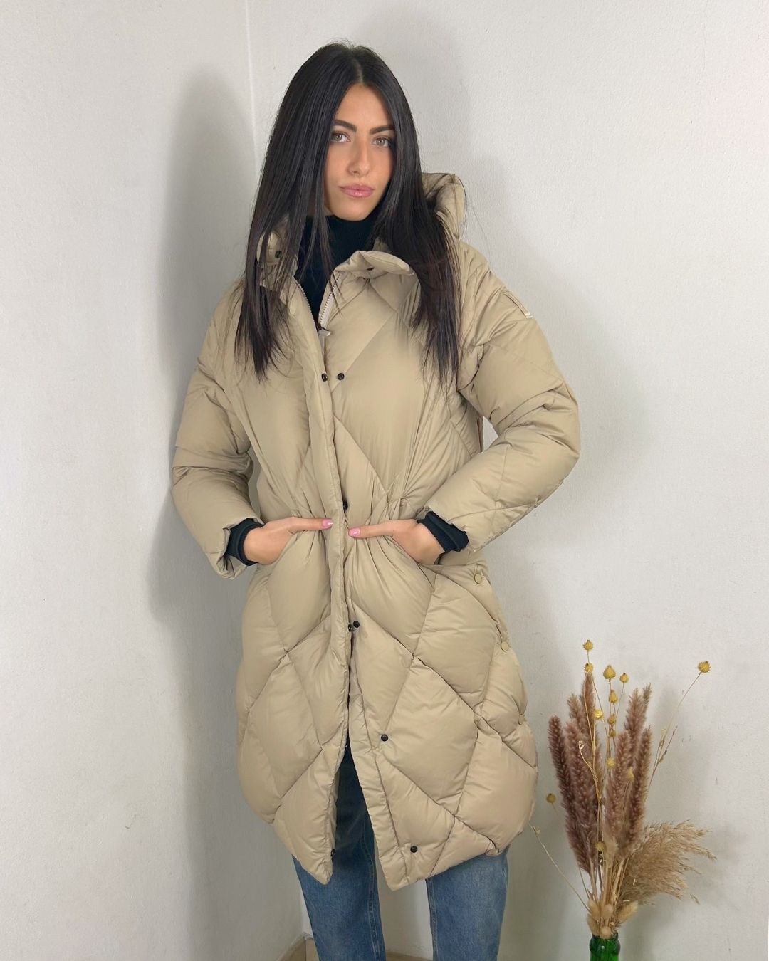 PIUMINO LUNGO TRAPUNTATO