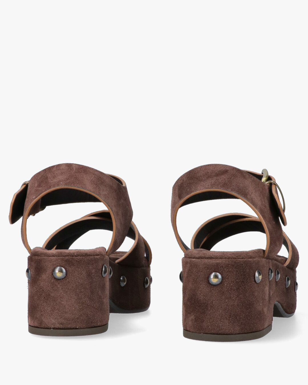 Sandalo borchie Sandali con zeppa