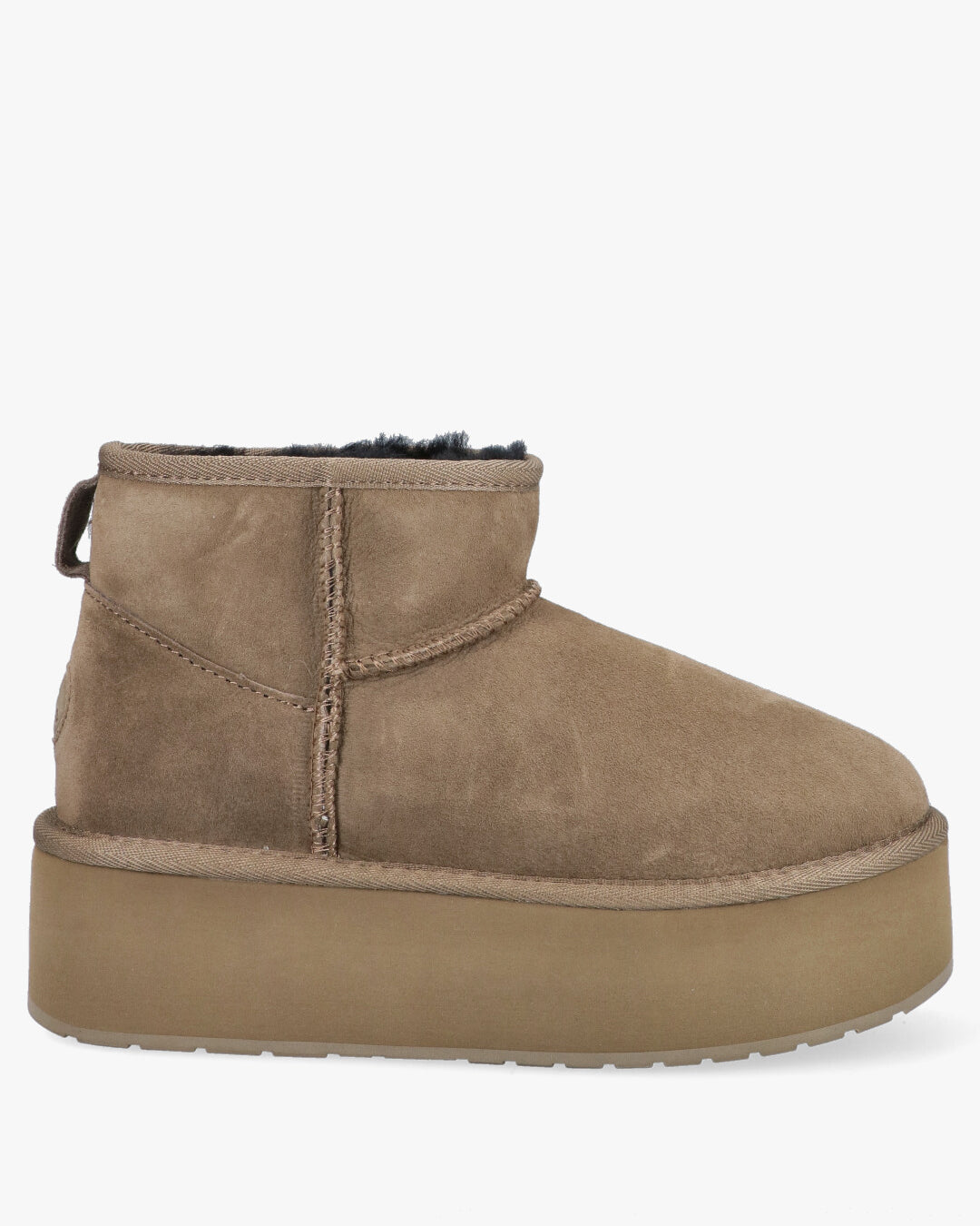Stinger Micro Flatform Sheepskin Ankle Boots