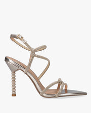 Silver Strass Sandali con tacco