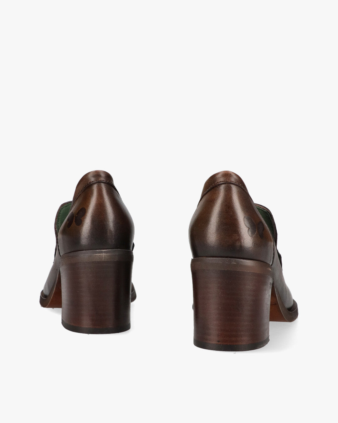 E552 Mocassini con tacco