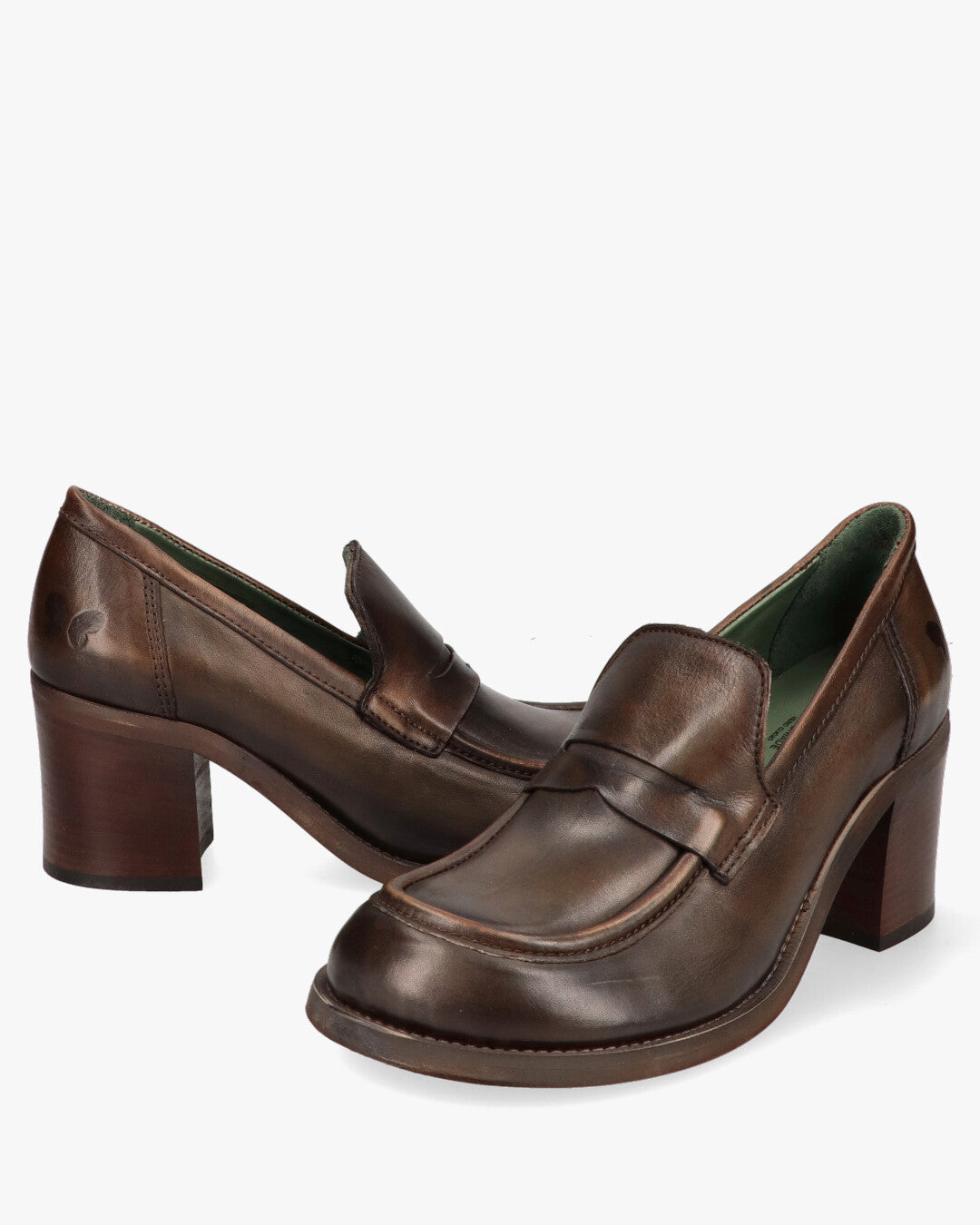 E552 Mocassini con tacco