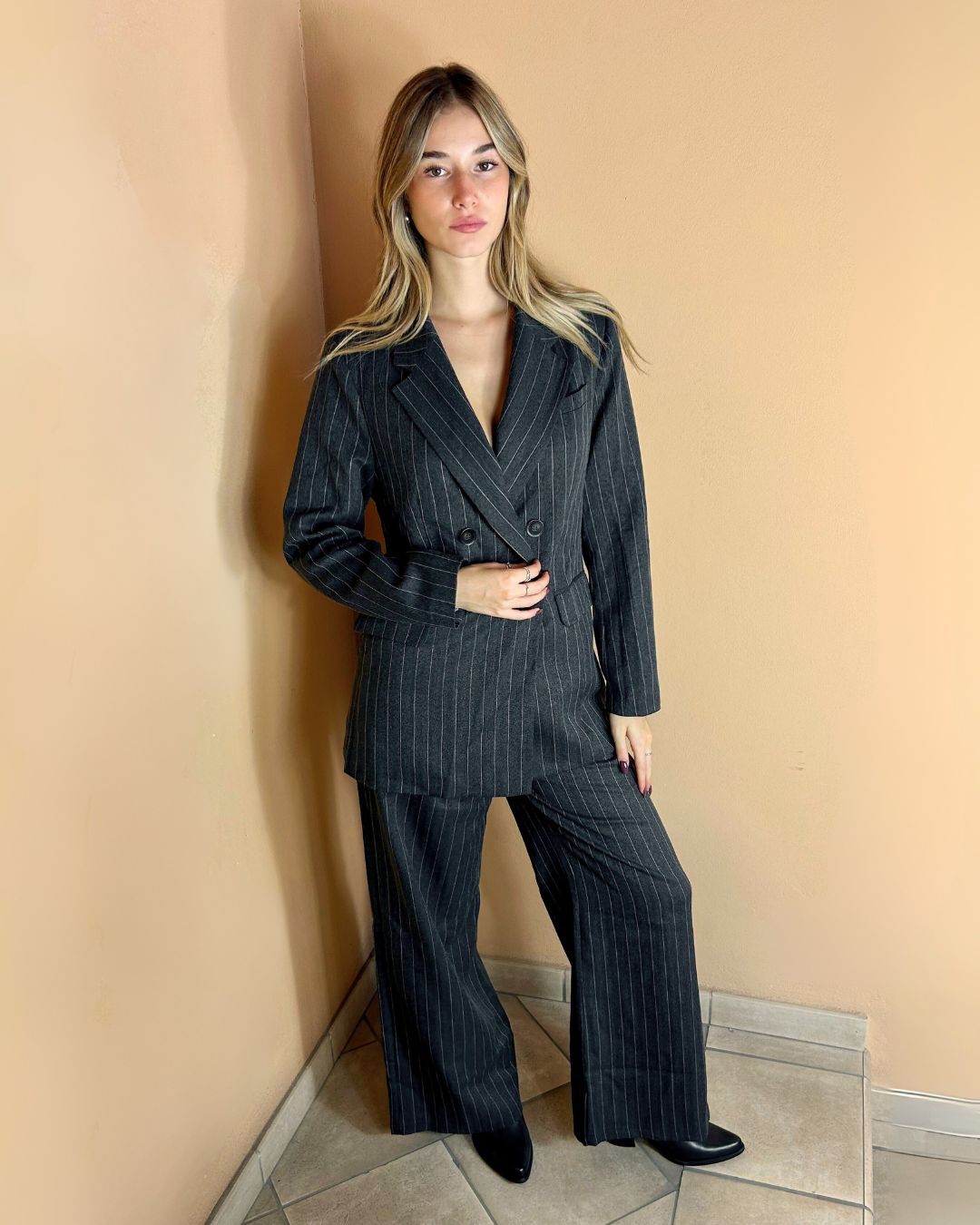 PINSTRIPED JACKET Blazer