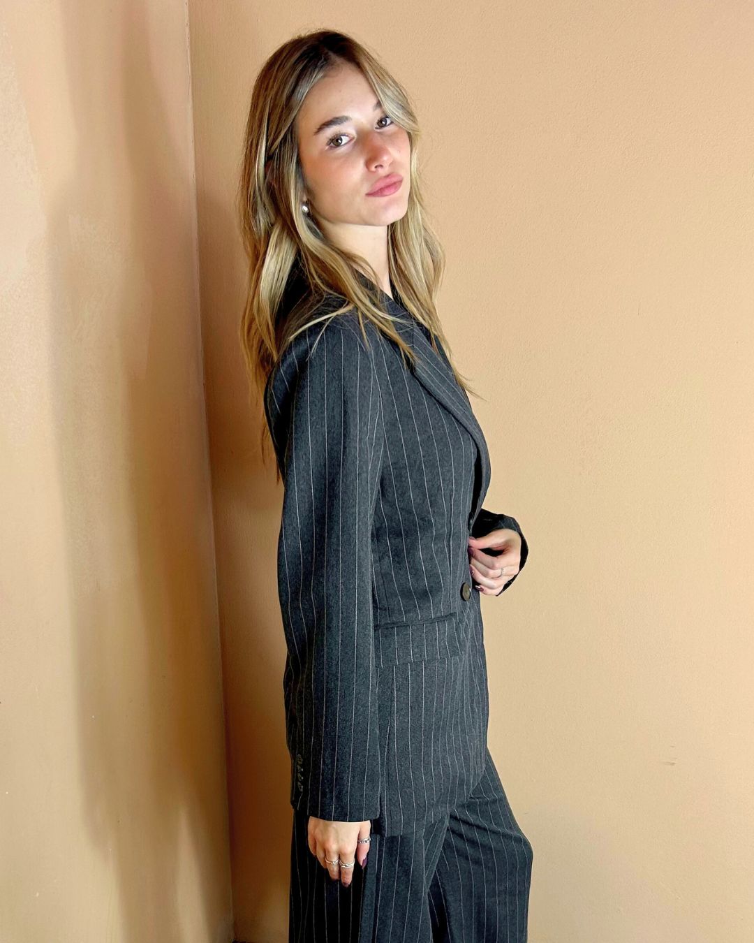 PINSTRIPED JACKET Blazer