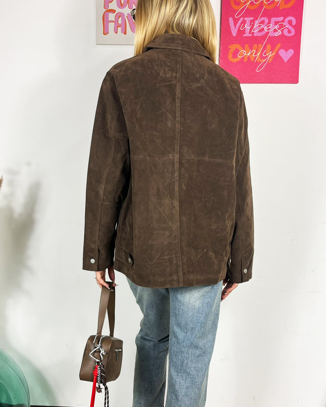 Giubbino eco suede