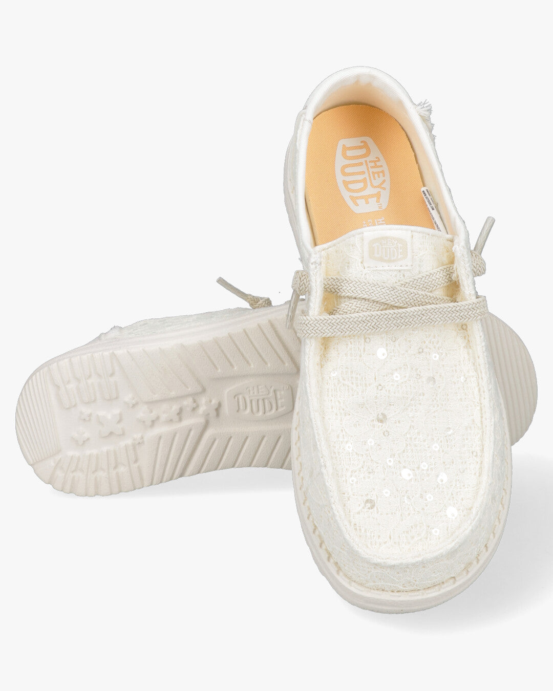 Wendy Sequin Lace Scarpe Allacciate