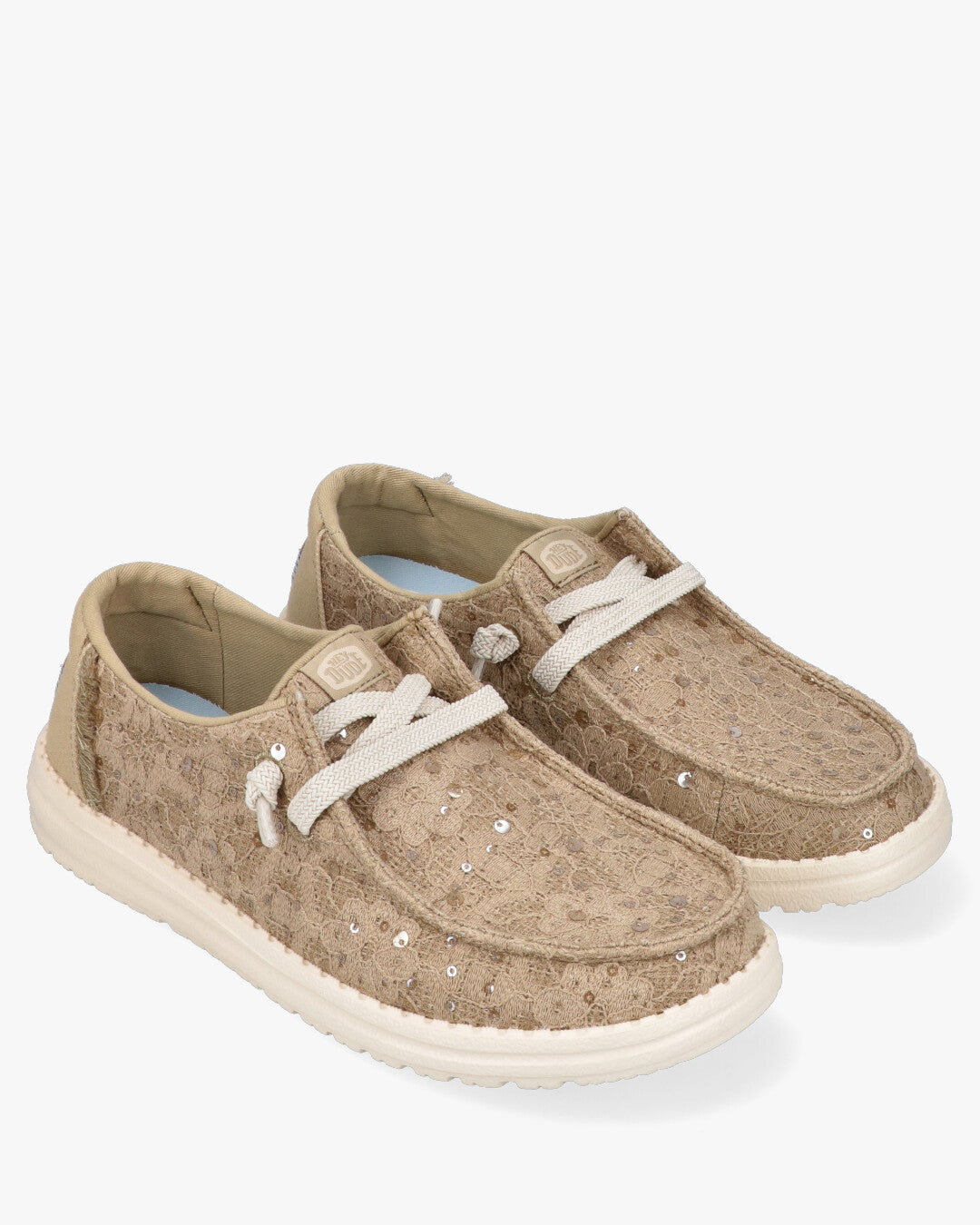 Wendy Sequin Lace Scarpe Allacciate