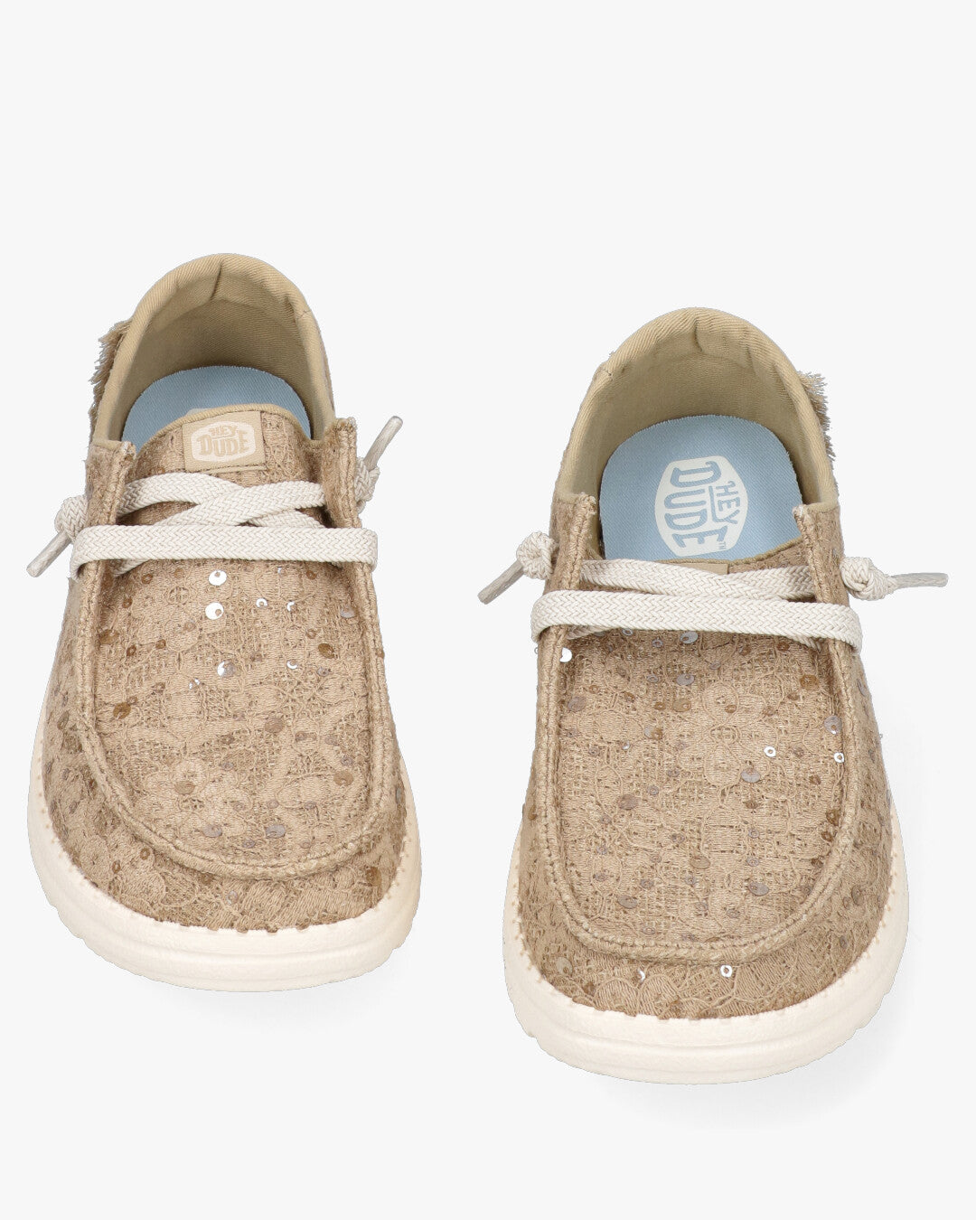 Wendy Sequin Lace Scarpe Allacciate