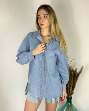 Denim Strass Camicie