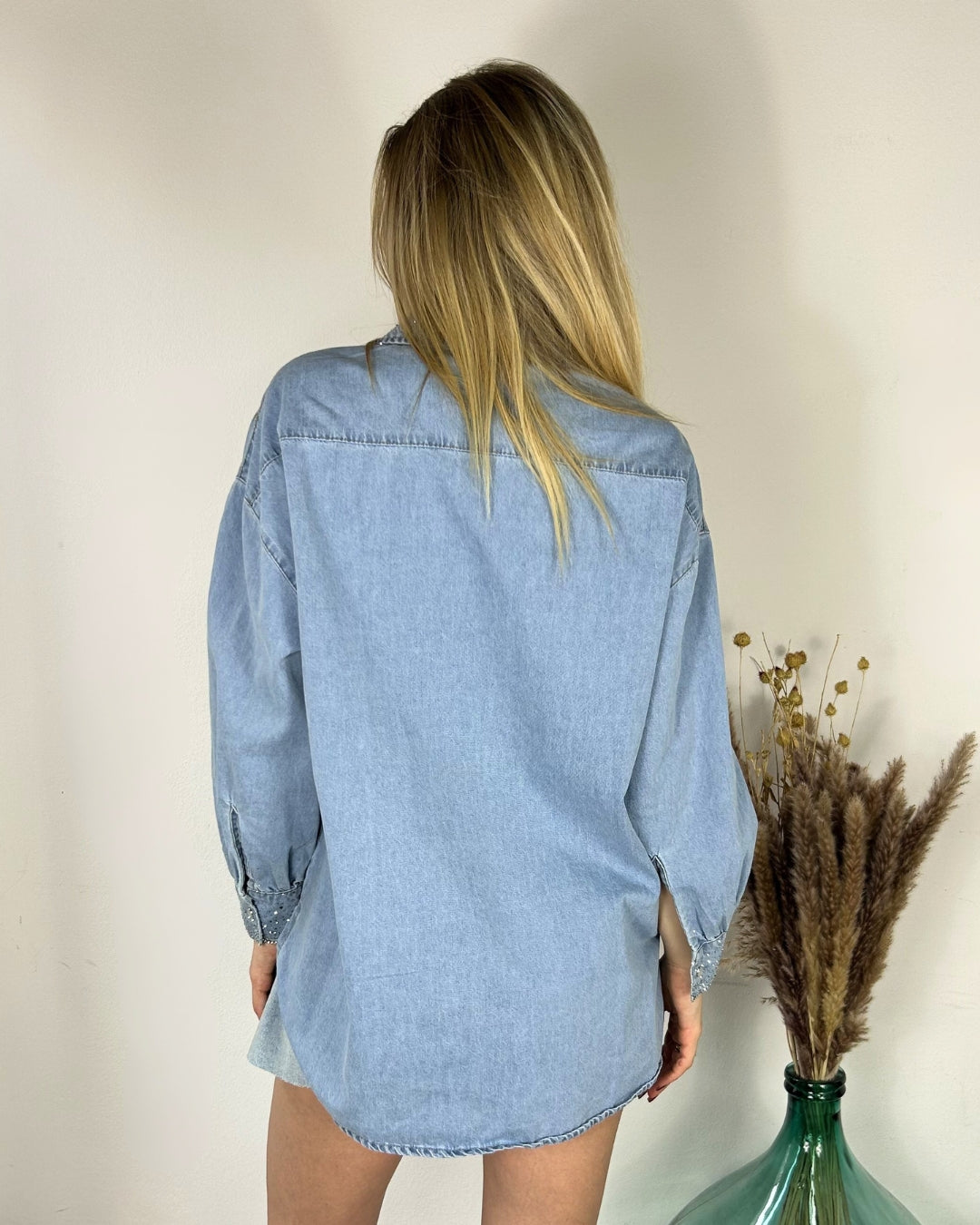 Denim Strass Camicie