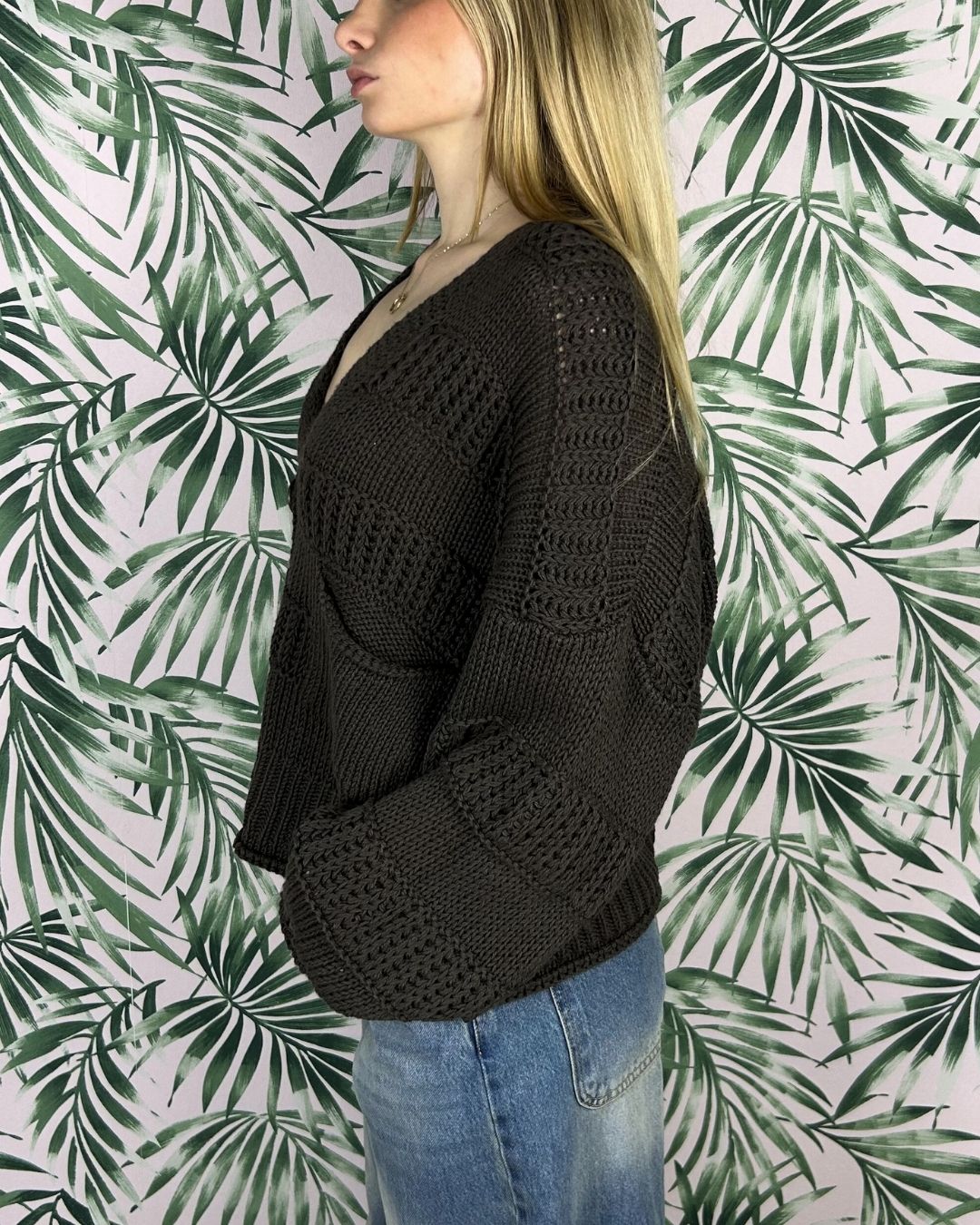 CARDIGAN BOTTONI BANDE RILIEVO Cardigan