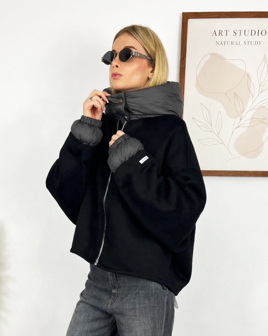 CAPPOTTO BOMBER CON CAPPUCCIO Cappotti