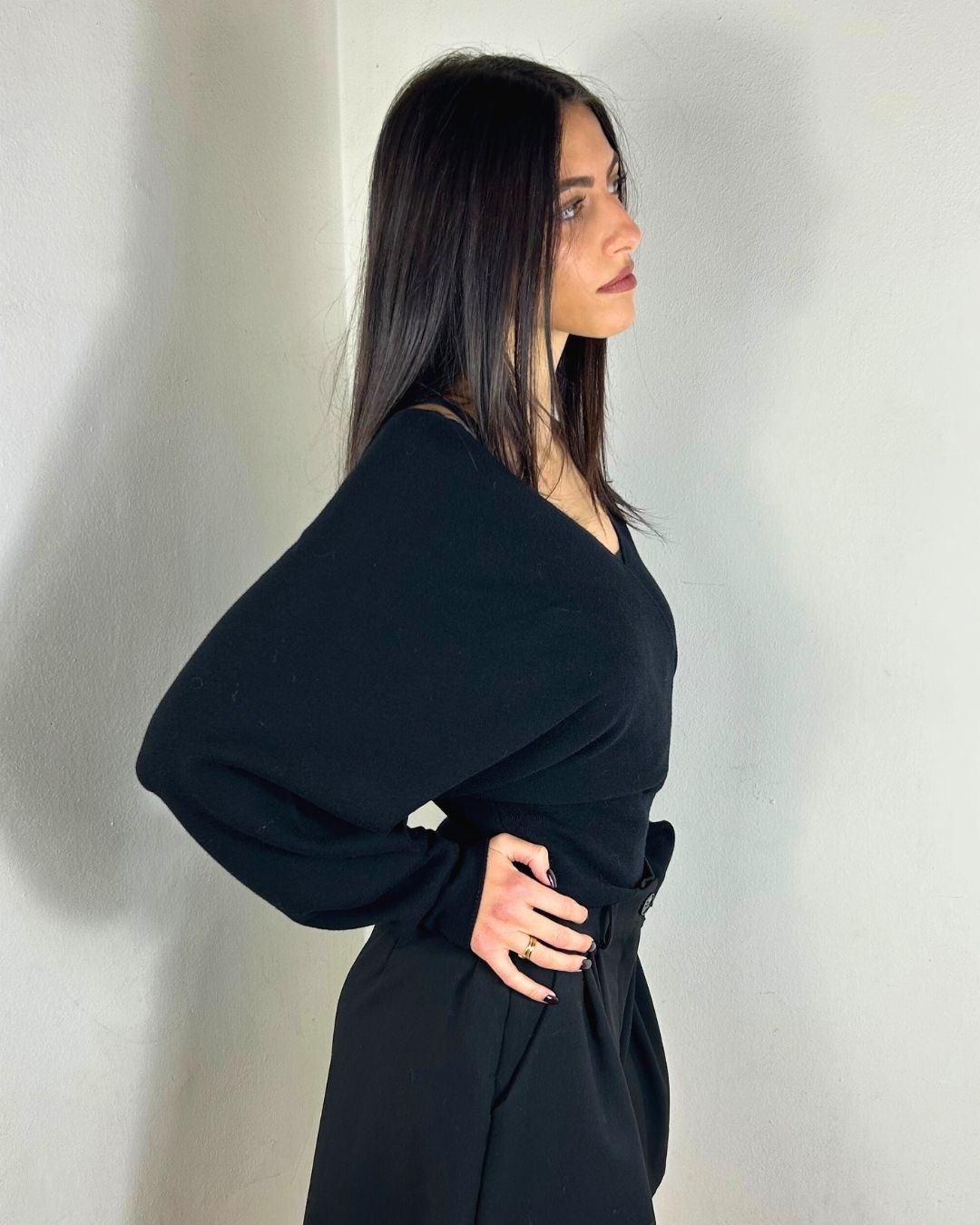 MAGLIA PIPISTRELLO INCROCIATA