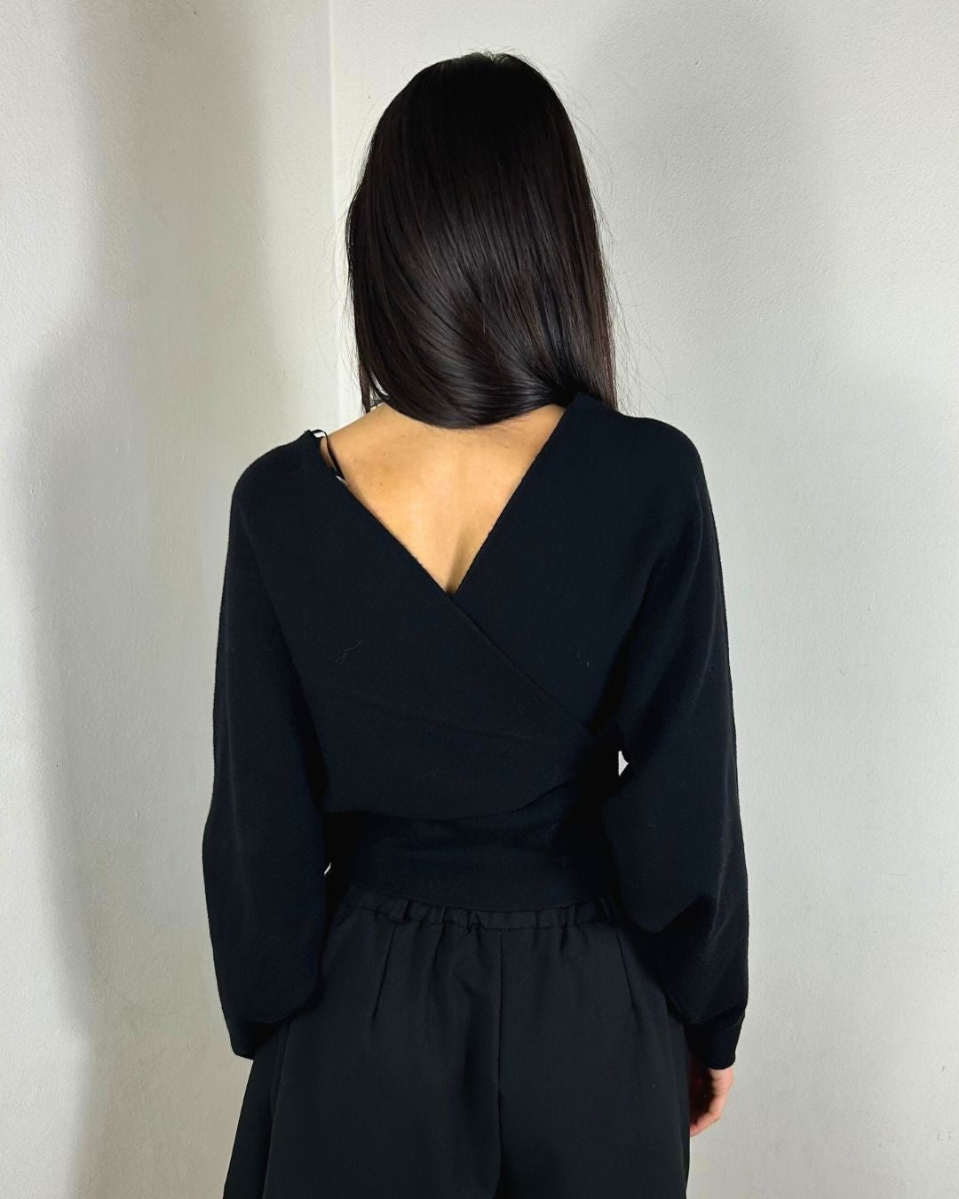 MAGLIA PIPISTRELLO INCROCIATA