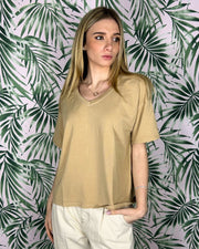 V-NECK BOX T-Shirts Short Sleeves