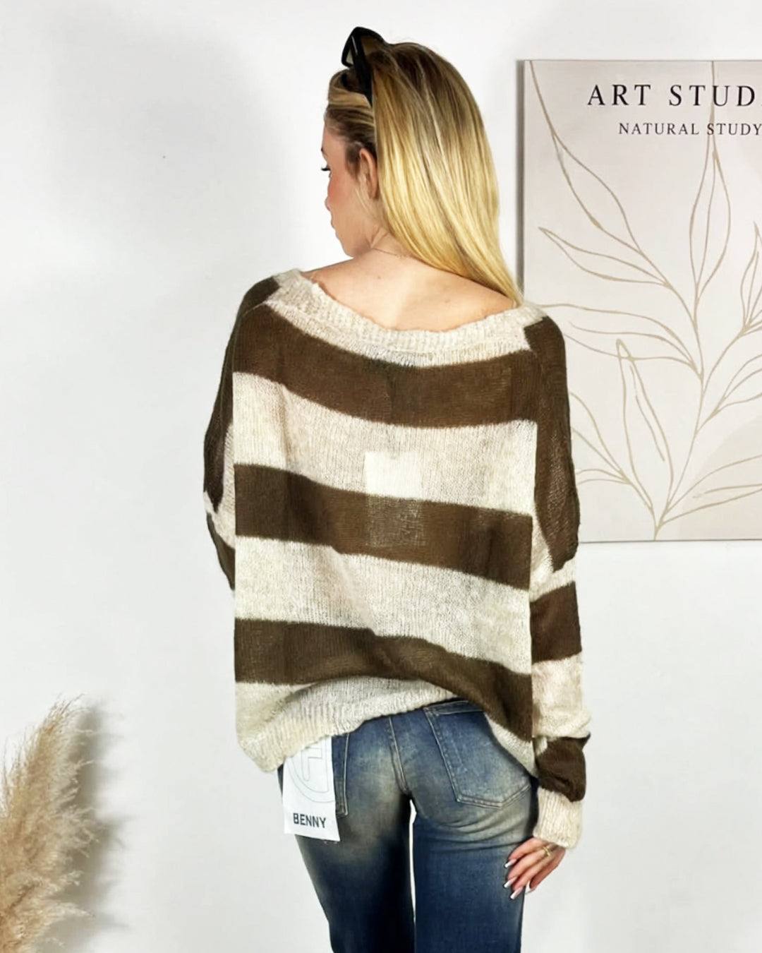 CARDIGAN MOULINE' ALAMARI Cardigan