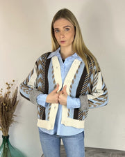 CARDIGAN SPALLINE JACQUARD Cardigan