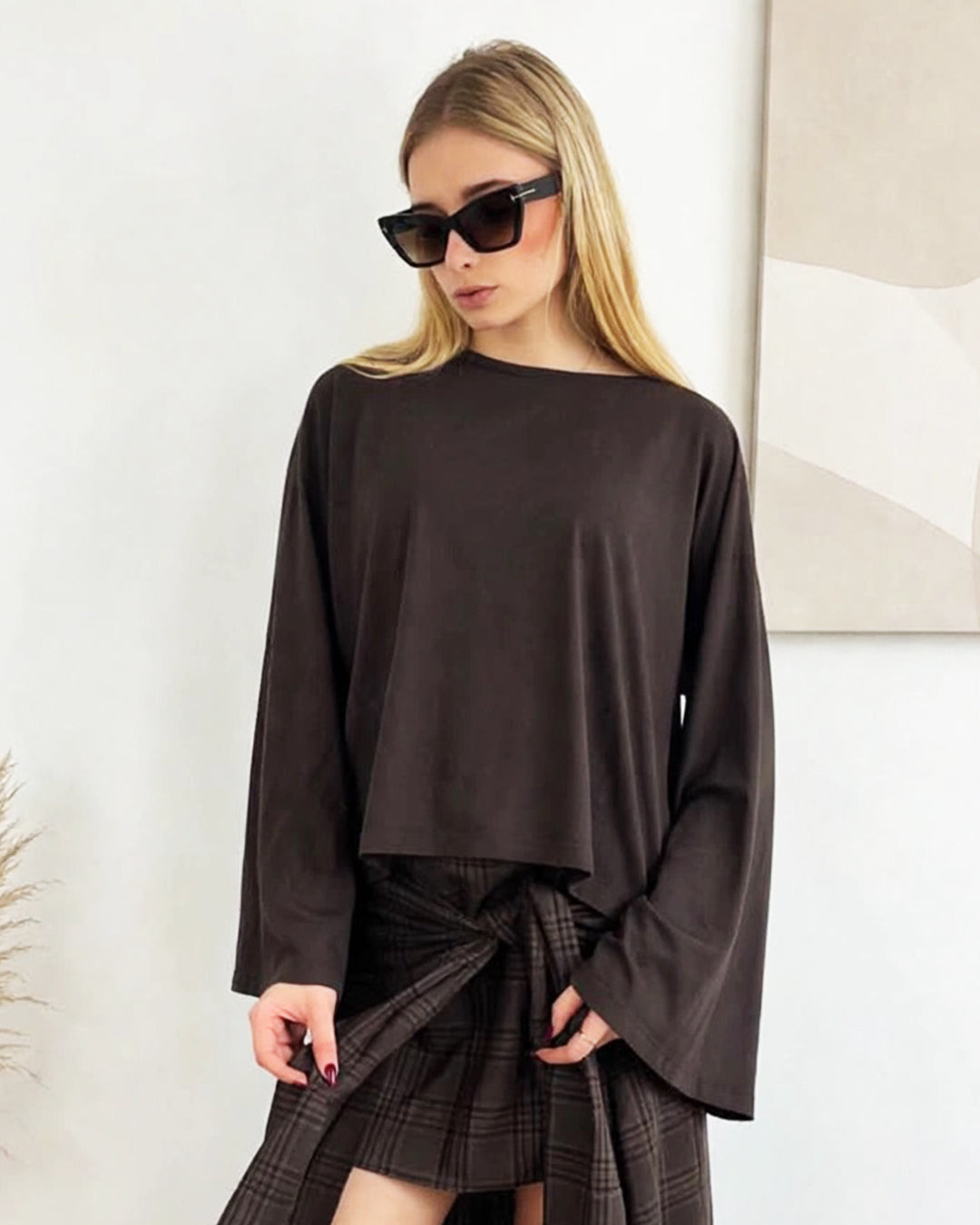 MAGLIA MANICA A TRAPEZIO
