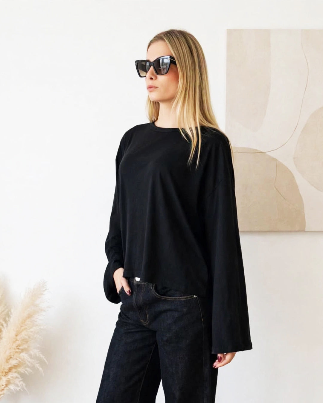 MAGLIA MANICA A TRAPEZIO