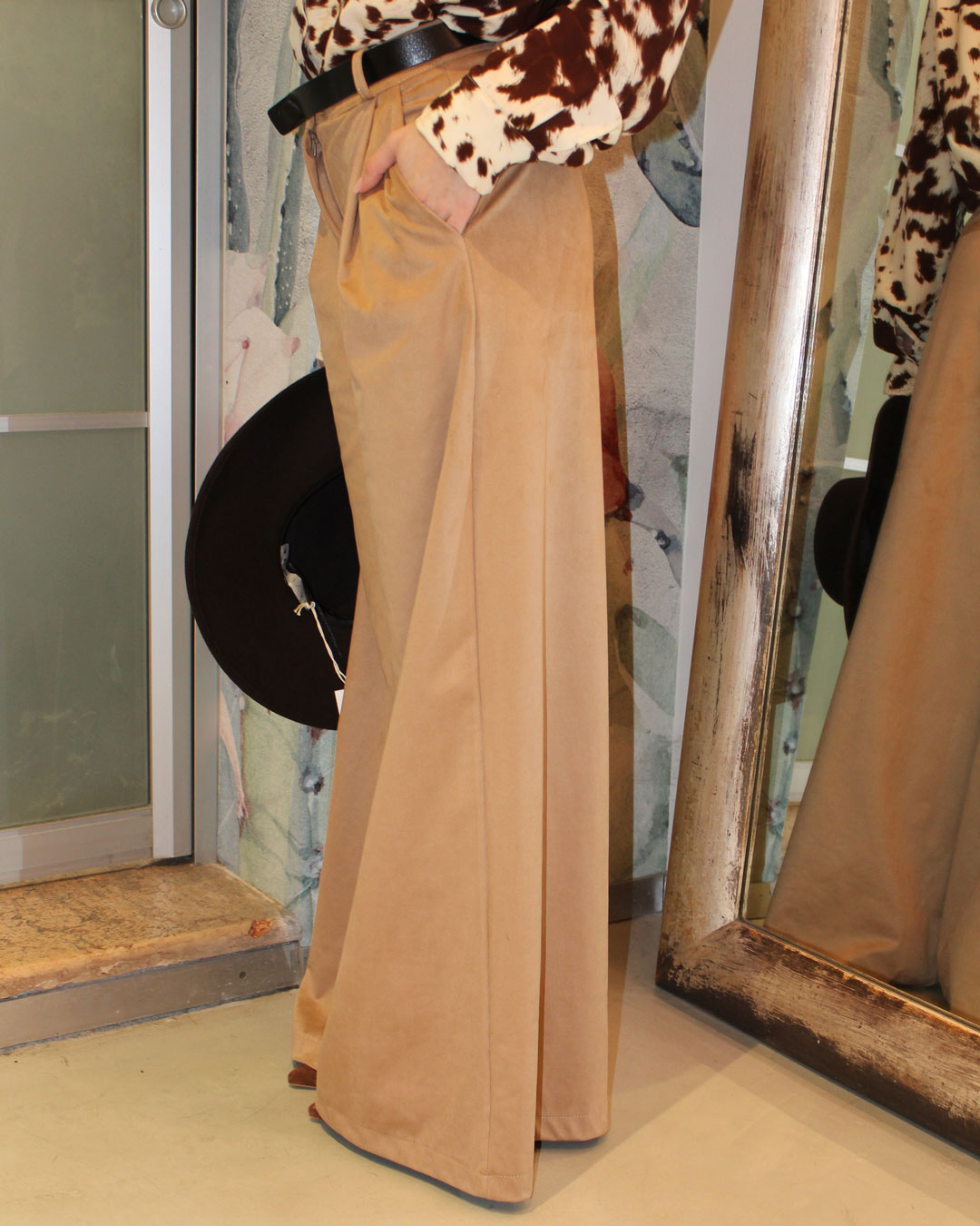 PANTA PALAZZO ECO DAINO