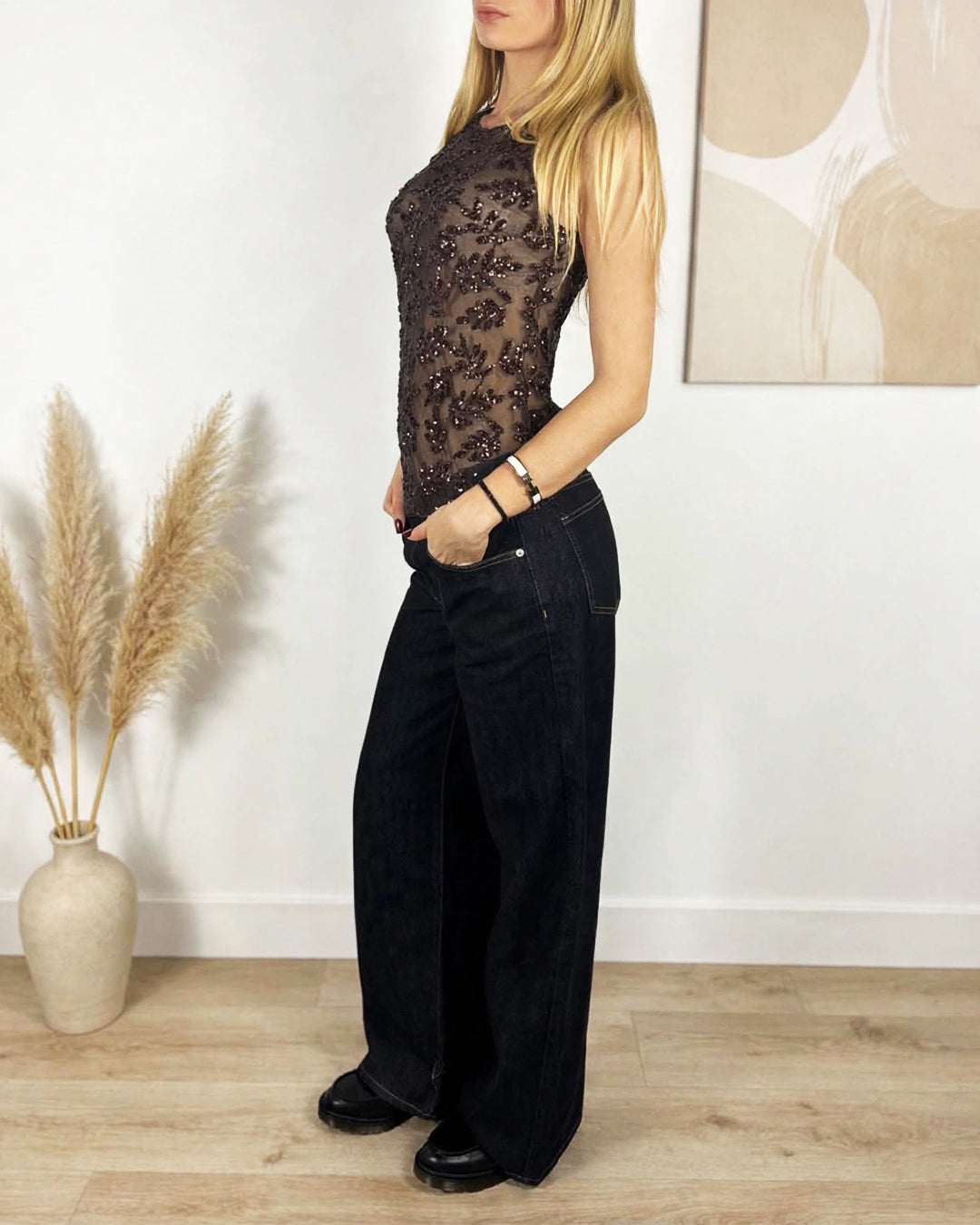 TOP PAILLETTES Top