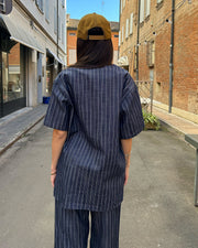 NY PINSTRIPED SHIRT