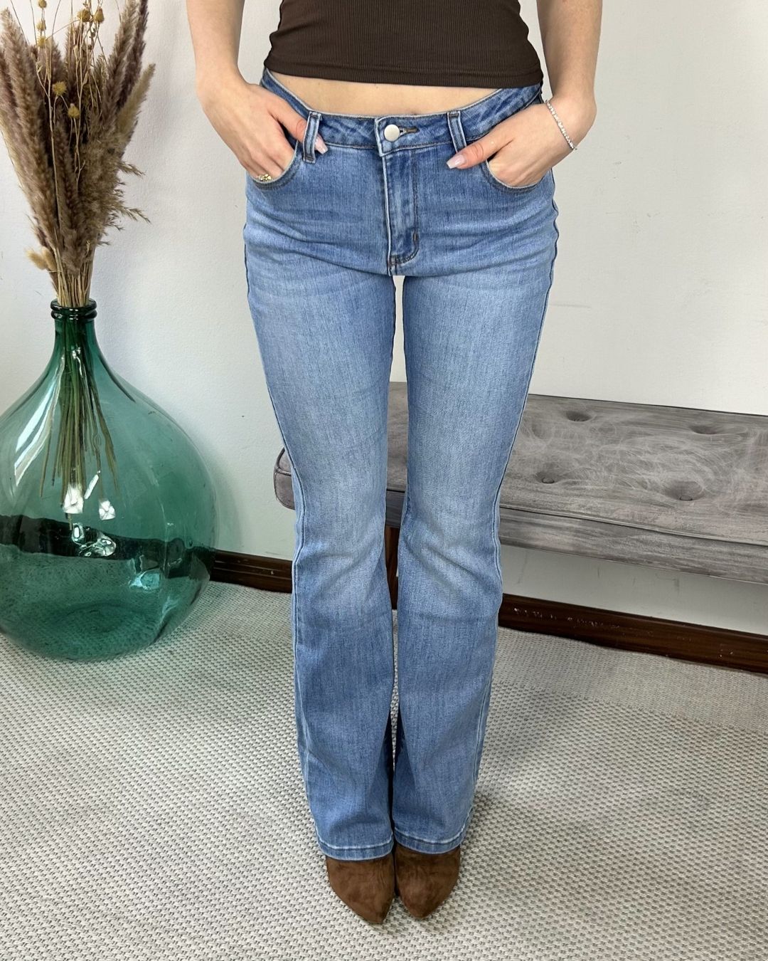 Jeans Flare 5 tasche Giacche di Jeans