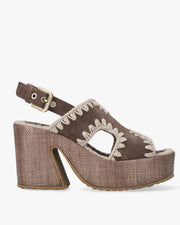 Raffia platform Sandali Platform