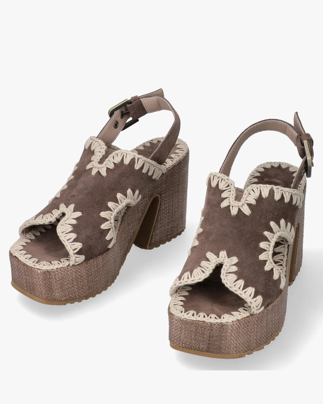Raffia platform Sandali Platform