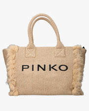 BEACH SHOPPER RAFIA Borse a Spalla