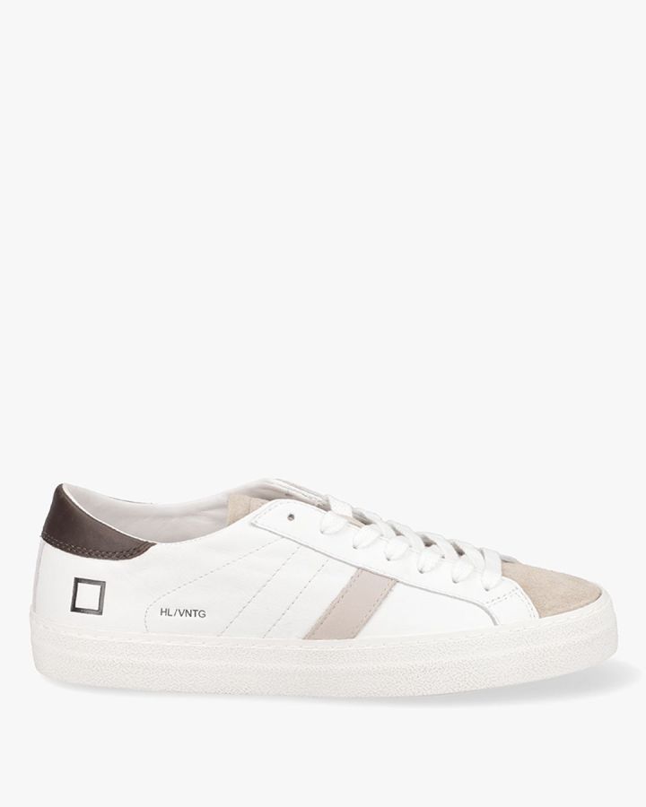 HILL LOW VINTAGE CALF WHITE-T.MORO Sneakers stringate